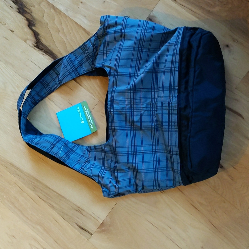 Columbia plaid tote